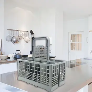 Посудомоечная машина высококачественная, прочная, удобная, компактная, универсальная, удобный органайзер для кухонной утвари, корзина для столовых приборов, эффективная