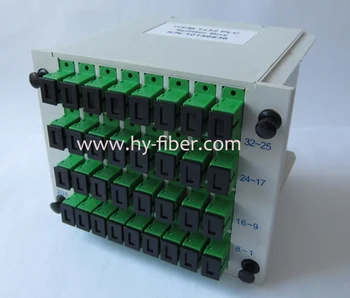 Волоконно-Оптический Разветвитель PLC 1x32 кассета SC/APC Разъем FTTH Применение 10шт