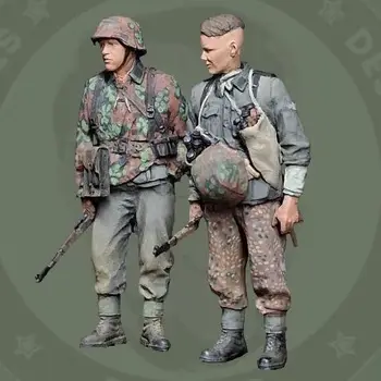 1/35 Фигурка из смолы GK, немецкий солдат, комплект в разобранном виде и неокрашенный