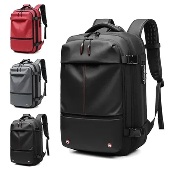 Мужской рюкзак для путешествий, 17-дюймовый рюкзак для ноутбука, деловой, большой емкости, школьный рюкзак для пеших прогулок