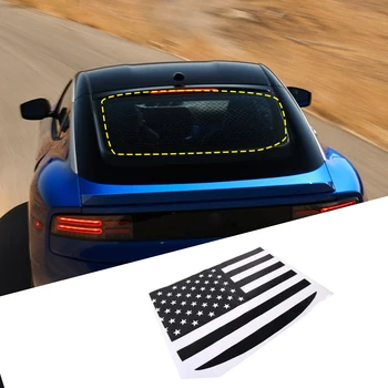 Наклейки с отделкой в стиле национального флага на заднее стекло автомобиля из ПВХ, пленка с цветочным рисунком для Nissan 400Z 2023, автомобильные аксессуары