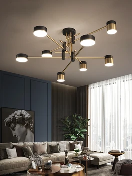 Люстра в гостиной Light Luxury 2022 Новые лампы Современный простой домашний трендовый креативный главный светильник в скандинавском стиле для спальни