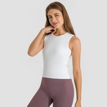 То же самое, что и для женской спортивной жилетки с боковой складкой на талии, простая эластичная одежда для йоги Lulu.
