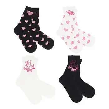 Носки на День Святого Валентина, дышащие эластичные носки для влюбленных, зимние подарки на День Святого Валентина для учителя, Коллеги по празднику Хэллоуина, женщины