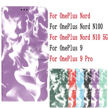 Sunjolly для OnePlus Nord N10 N100 5G 9 9 Pro Чехол-книжка с откидной крышкой из натуральной кожи, подставка для бумажника с картой