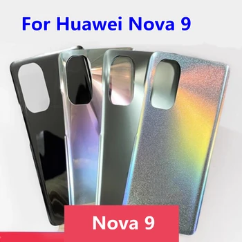 для huawei nova9 Крышка батарейного отсека Корпус задней двери Задняя крышка для Huawei Nova 9 Крышка батарейного отсека с логотипом Запасные части