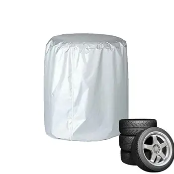 Сумка для хранения шин 420D Оксфорд с серебряным покрытием, ветрозащитные водонепроницаемые чехлы для шин для прицепов, устойчивые к атмосферным воздействиям, универсальные протекторы для колес