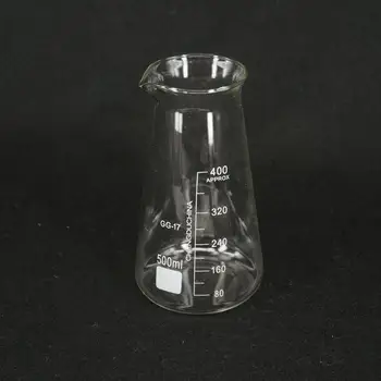 лабораторный стакан из Боро-стекла объемом 500 мл с тремя углами для химической посуды Philips
