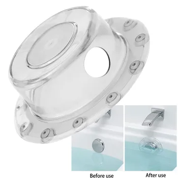Накладка для слива с переливом, сливная крышка для ванны, 1 X 16x16x5 см, прочные присоски из прозрачного ПВХ, сверхплотное уплотнение для ванной комнаты