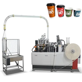 Список полностью автоматических машин для производства одноразовых бумажных изделий Машина для изготовления кофейных бумажных стаканчиков для картонных бумажных стаканчиков