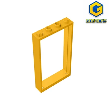 MOC PARTS GDS-874 Дверь, Рама 1 x 4 x 6 с 2 отверстиями совместима с lego 60596 30179 Для сборки строительных блоков и технических игрушек
