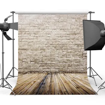  Старинные Фоны для фотосъемки с Кирпичной стеной, Фоны для Фотобудки с Деревянным полом для Фотостудии 710