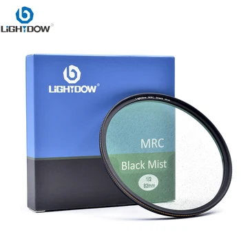 Lightdow Slim MRC 1/2 1/4 1/8 Рассеивающий черный туман фильтр объектива 49-82 мм для портретной съемки видеофильмов со специальными эффектами