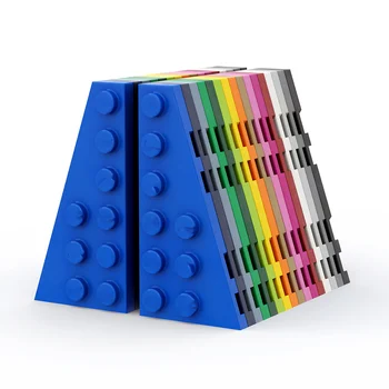 10шт MOC Parts 54384 Клиновидная Пластина 6 x 3 Слева Совместимые Кирпичи DIY Assmble Строительные Блоки Particle Kid Puzzle Brain Toy Подарок