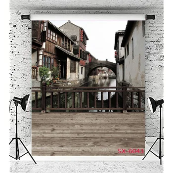 Радостное открытие двери в китайском стиле SHENGYONGBAO Семейные портреты Декорации Свадебная фотосъемка Фоновый реквизит LY-06