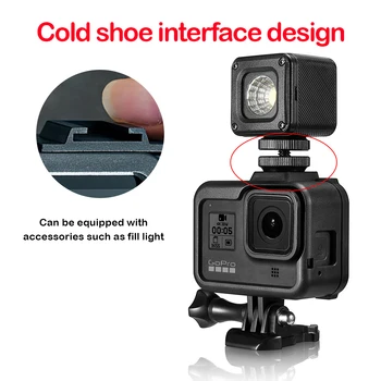 Защитная рамка, подходящая для GoPro 8, ветрозащитный чехол, ABS чехол, совместимый с аксессуарами для камеры GoPro 8