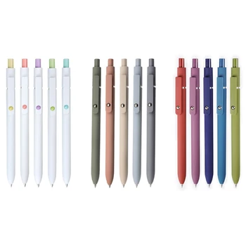 5шт Выдвижные Гелевые Ручки 0,5 мм Многоразового использования для Ежедневного Ведения журнала DIY Scrapbooking Dropship