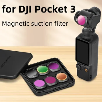 Для DJI Osmo Pocket 3 Фильтр С Регулируемым Магнитным Всасыванием Металлический Поляризатор CPL ND256 ND64/PL Аксессуары Для Фильтров