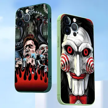 Чехол Для Телефона Saw Jigsaw Killer Horror 2023 Ярко-Темно-Зеленый Для iPhone 12Pro 13 14 11 Pro Max Mini Xs X Xr 7 8 6 Plus Se2020 Cover