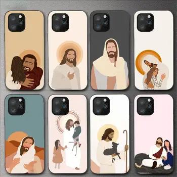 Чехол для телефона New Faith Christian Religious Jesus для iPhone 11 12 Mini 13 14 Pro XS Max X8 7 6s Plus 5 SE XR в виде ракушки