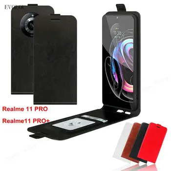 Для Realme 11 Pro Plus 10 9 Pro 8i Вертикальный Флип-кошелек Со Слотом Для карт Кожаный Чехол Для Телефона Realme C55 C35 Narzo 50A 50i Cover