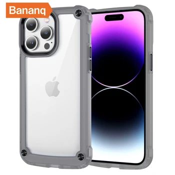 Bananq Противоударный Чехол Для iPhone 15 14 13 12 11 Pro Max 7 8 Plus SE 2020 X XS Max XR Прозрачный Цветной Чехол Для Телефона