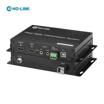 Оптоволоконный удлинитель HDMI 4K при 60 Гц, Удлинитель Ho-Link HDMI По однорежимному оптоволокну длиной до 10 КМ, несжатый Комплект TX & RX