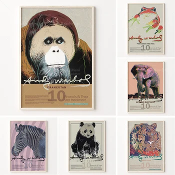 Коллекция животных Энди Уорхола, находящихся под угрозой исчезновения, Печатный Плакат для выставки | Цифровая печать Уорхола