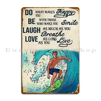 Любите Серфинг, Пока живете Металлическая Табличка Гаражные Таблички Домашние Таблички Печать Жестяной Вывески Плакат
