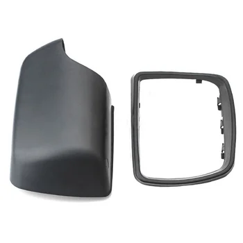 Автомобильная черная крышка зеркала заднего вида, крышки боковых зеркал со сменной рамкой для-BMW E53 X5 2000-2006 Справа