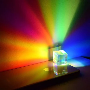 Прозрачное оптическое стекло K9 X-cube, Люстра, объектив, куб, Хрустальное стекло, Хрустальный куб для украшения фотографий, Домашний декоративный куб