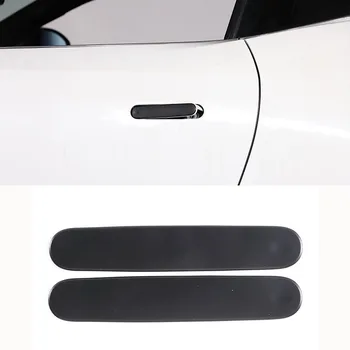 ABS Углеродное волокно, Матовая Черная крышка внешней ручки автомобиля, Декоративная наклейка для Jaguar F-TYPE 2013-2024, Автоаксессуары