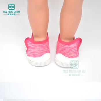 7-сантиметровая детская обувь для куклы, подходящие аксессуары для новорожденных кукол 43 см и модные разноцветные кроссовки для американских кукол