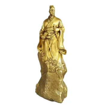 Медная статуэтка из чистой меди Сунь-цзы в качестве украшения солдата Сунь У, основоположника военного искусства в весенне-осенний период