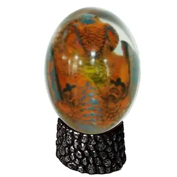 Украшения из яйца дракона из прозрачной смолы Яйцо Дракона из прозрачной смолы Яйцо дракона Скульптурные украшения ручной работы
