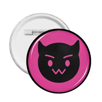 Towa Hololive Vtuber Значок с розовой пуговицей дьявола для косплея, украшение значка, булавки для друзей, значки, броши для сумки