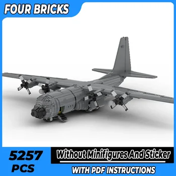 Строительные кирпичи Moc, модель военного истребителя Legacy C-130H Hercules 1:38, Технологические блоки, подарки, Рождественские игрушки, наборы 