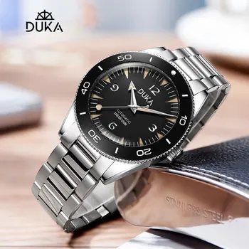 DUKA 2023 Новые Мужские Часы Механические Наручные Часы мужские деловые Сапфировые часы из Нержавеющей Стали для мужчин Спортивные водонепроницаемые 100 м Коробка