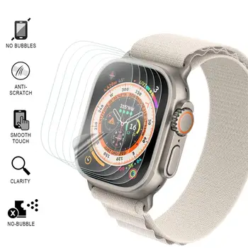 Защитная пленка для экрана Apple Watch accessories 8 Протекторов С Защитой от Царапин HD Пленка touch Не Закаленное Стекло Apple iWatch Ultra 49 мм