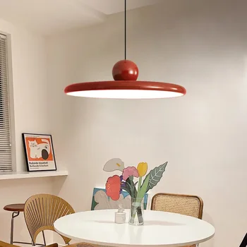 Лампы Nordic Cream Wind Flying Saucer в стиле Ретро Средневековый Подвесной светильник Bauhaus для гостиной, спальни, Прикроватной тумбочки, Декоративной лампы