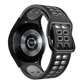 Дышащий двухцветный силиконовый ремешок для Samsung Watch5 40/44 мм и классический 42/46-ремешок для часов Совместим с Watch4 / 5