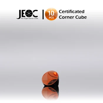 10шт Угловой куб, сертифицированный JEOC, диаметр 12,7 мм (0,5 дюйма), высота отражающей призмы 9,5 мм (0,37 дюйма), Покрытый медью