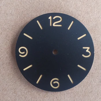 Часы со стерильным циферблатом 39 мм, подходят для ETA6497/ST3600, механизм C3 люминесцентный