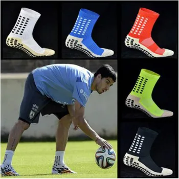 Новые 2021 Профессиональные противоскользящие мужские футбольные носки для верховой езды, велосипедные спортивные носки, нейлоновые дышащие чулки для бега