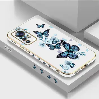 Aurora Butterfly Роскошный Чехол Для Телефона С Покрытием Xiaomi Mi 13 12S Ultra 13 Pro 11T Ultra 12 12T 11 11 Lite 10 10T Чехол