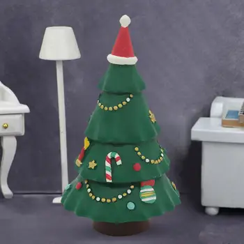 Модель рождественской елки из смолы 1: 12, модель Рождественской елки из смолы, реалистичные диорамы, крошечные зеленые украшения для оформления сказочного сада.