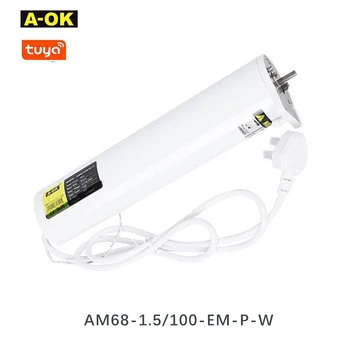 A-OK AM68 wifi Мотор Для Штор, RF433 Пульт Дистанционного Управления Tuya app Control100-240V, Супер Тихий Мотор