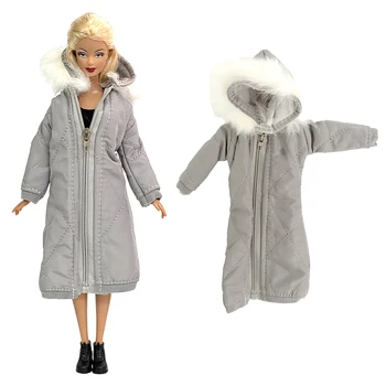 Официальное красивое длинное пальто NK, хлопковое платье для Барби 1/6, Одежда, Игрушка, Зимняя одежда, Платье, юбка, Кукла BJD, куртка, пальто, аксессуары