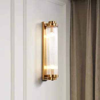 Лампы Европейского уровня, настенный светильник класса Люкс, Постмодернистский минималистичный Креативный Личный Домашний интерьер, фоновая стена для гостиной, спальня со стороны кровати
