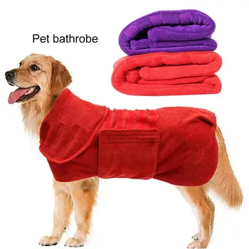 Халат для домашних животных, быстросохнущее полотенце для собак, мягкое сверхпоглощающее волокно, банное полотенце для собак, сушащее шерсть для собак, банное полотенце для домашних животных, аксессуары для домашних животных